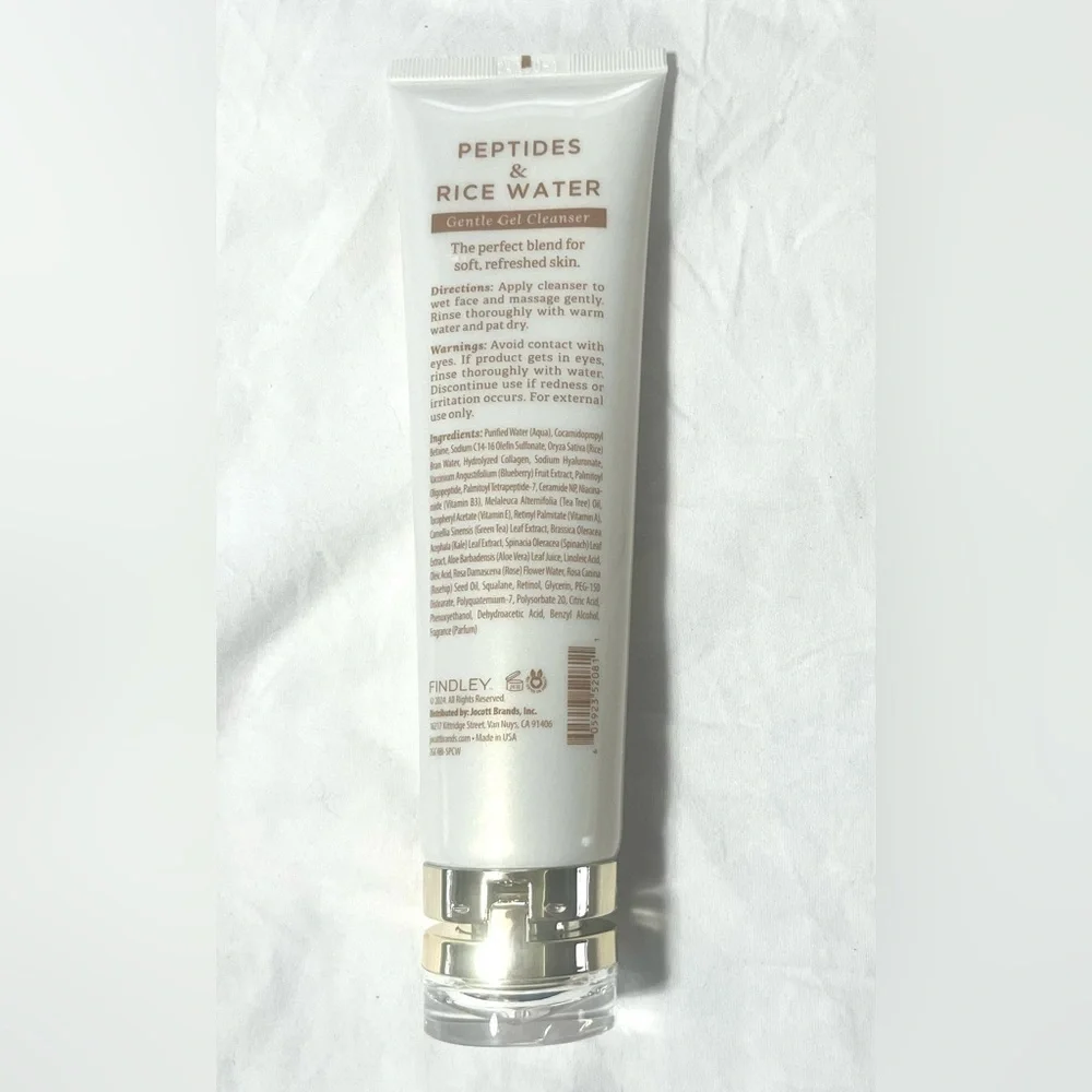 Finley Skin Softening Gentle Gel Cleanser Peptides & Rice Water 5 Fl Oz NEW